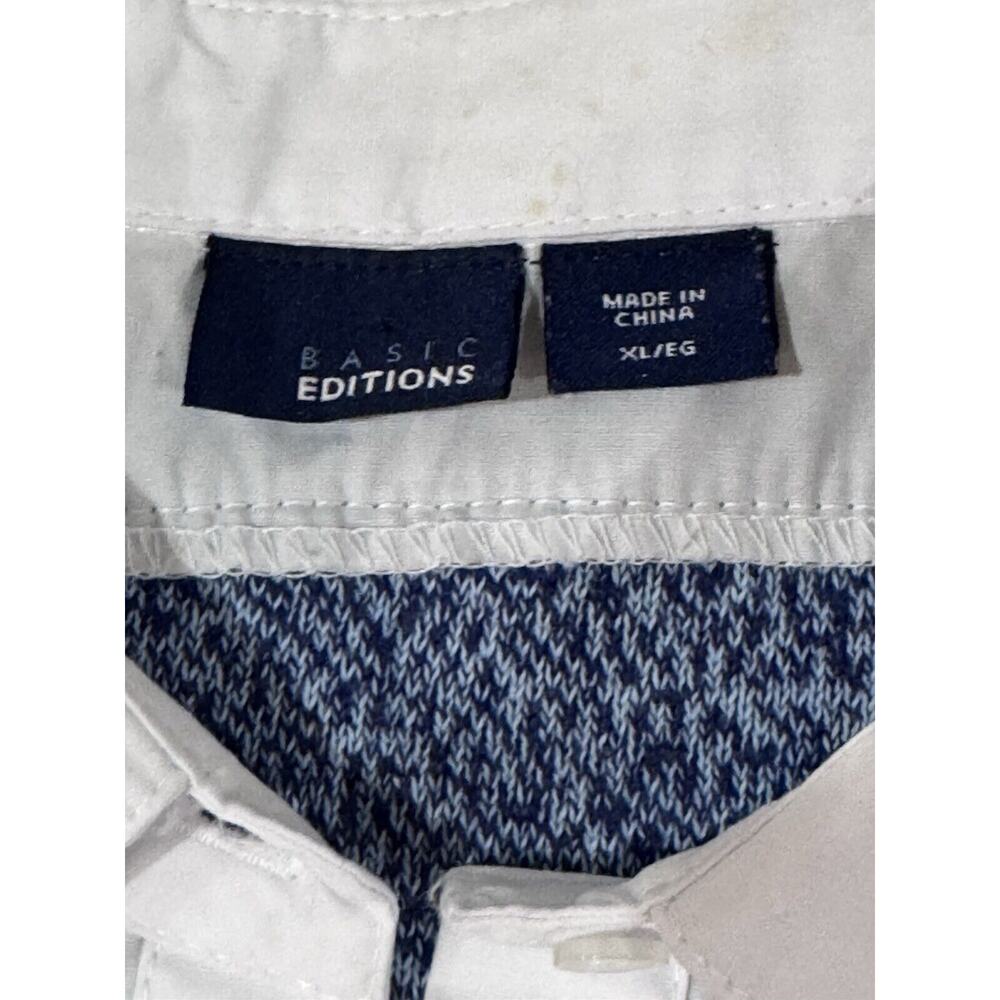 Basic Editions White Collar Insert Blue Sweater W… - image 6